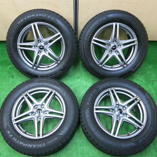 *送料無料*超バリ溝！キレイ！ほぼ10分★スタッドレス 225/65R17 トーヨー ウインタートランパス TX WAREN ヴァーレン 17インチ PCD114.3/5H★3111004イス