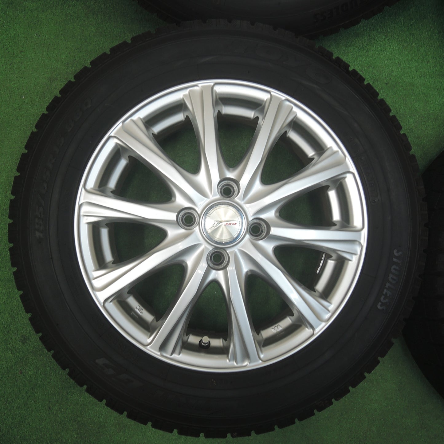 *送料無料* バリ溝！キレイ！9.5分以上★スタッドレス 185/65R15 トーヨー ガリット G5 JOKER ジョーカー 15インチ PCD100/4H★4020912SYス