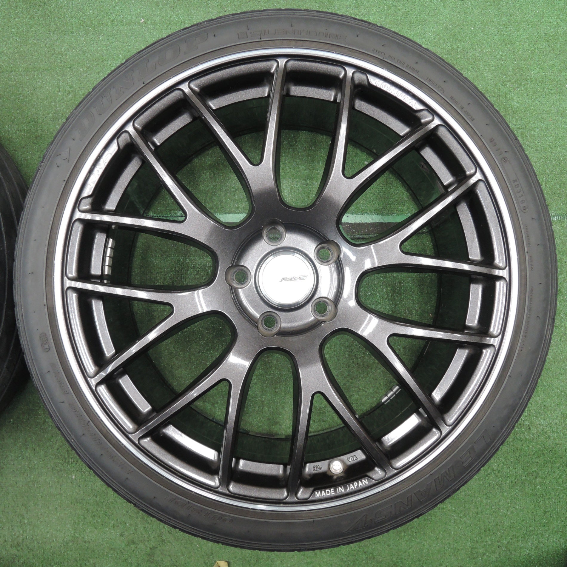 *送料無料* 4本価格★RAYS HOMURA 2×8 GTS 225/40R19 ダンロップ ルマンV 19インチ レイズ ホムラ  PCD114.3/5H★4022310NJノ