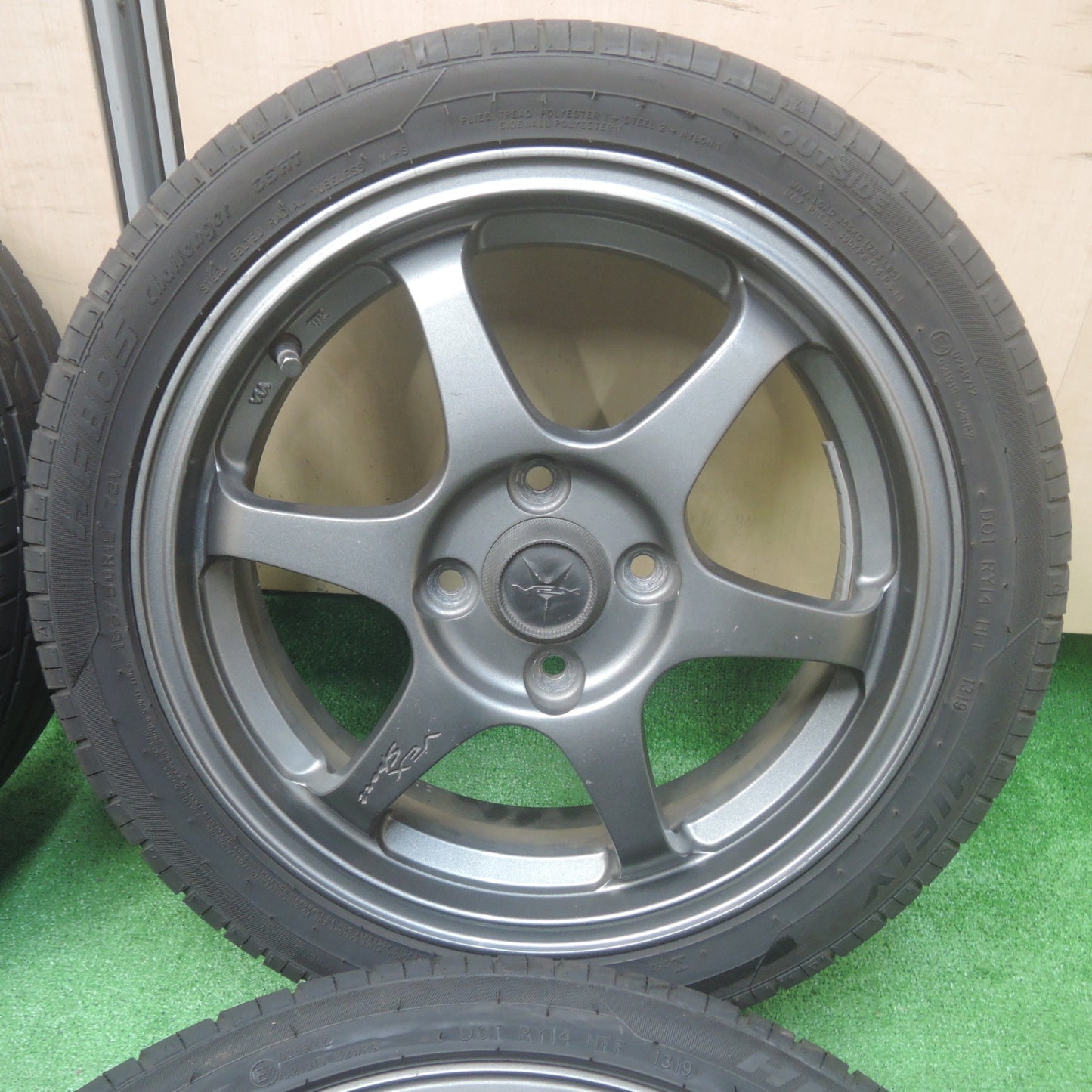 *送料無料* バリ溝！9分★165/50R15 ハイフライ HF805 VEX Sport 15インチ PCD100/4H★4022109SYノ