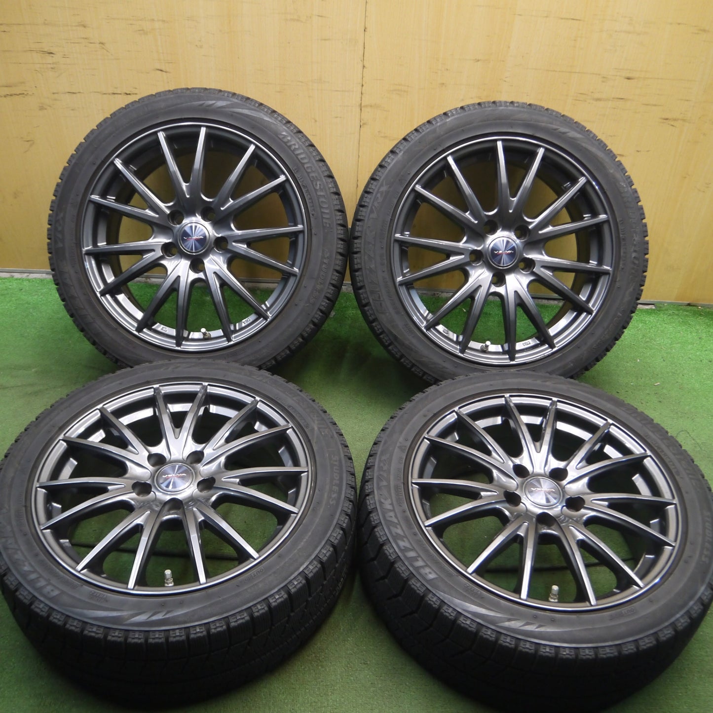 *送料無料*キレイ★スタッドレス 225/45R17 ブリヂストン ブリザック VRX VELVA SPORT ヴェルヴァ 17インチ PCD114.3/5H★4013109Hス