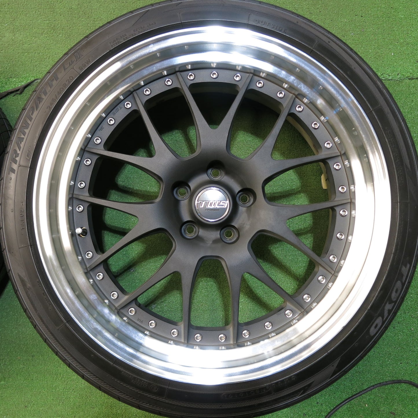 [送料無料]深リム！バリ溝！19年★TWS エクスリート 107M FORGED 245/40R20 トーヨー トランパス Lu2 20インチ PCD114.3/5H★3032802Hノ