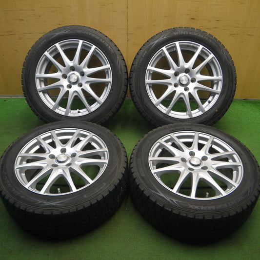 *送料無料* バリ溝！キレイ！9.5分★スタッドレス 215/55R17 ダンロップ ウインターマックス WM01 La-Strada Tiradoβ 阿部商会 PCD114.3/5H★4022604Hス