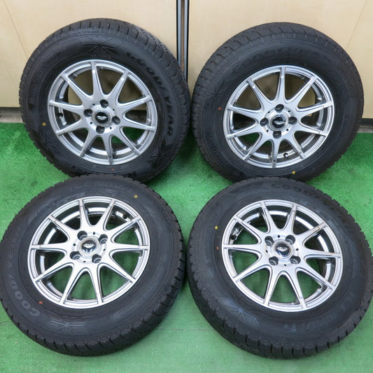 [送料無料]バリ溝！20年！8.5分★スタッドレス 185/70R14 グッドイヤー アイスナビ6 VEILER ヴェイラー 14インチ PCD100/4H★3061705ヒス