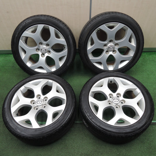 *送料無料*バリ溝！キレイ！8.5分★マツダ ビアンテ 純正 215/50R17 ブリヂストン LUFT RV エコピア 17インチ PCD114.3/5H★4012305NJノ