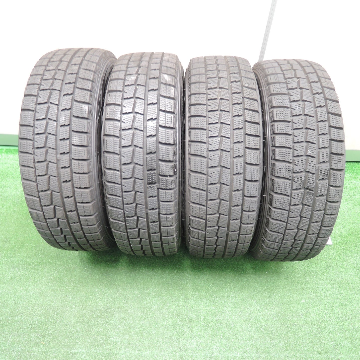 [送料無料]バリ溝！19年！キレイ！9.5分★スタッドレス 175/65R14 ダンロップ ウインターマックス WM01 JOKER QUEEN weds PCD100/4H 5H マルチ★3102402TNス