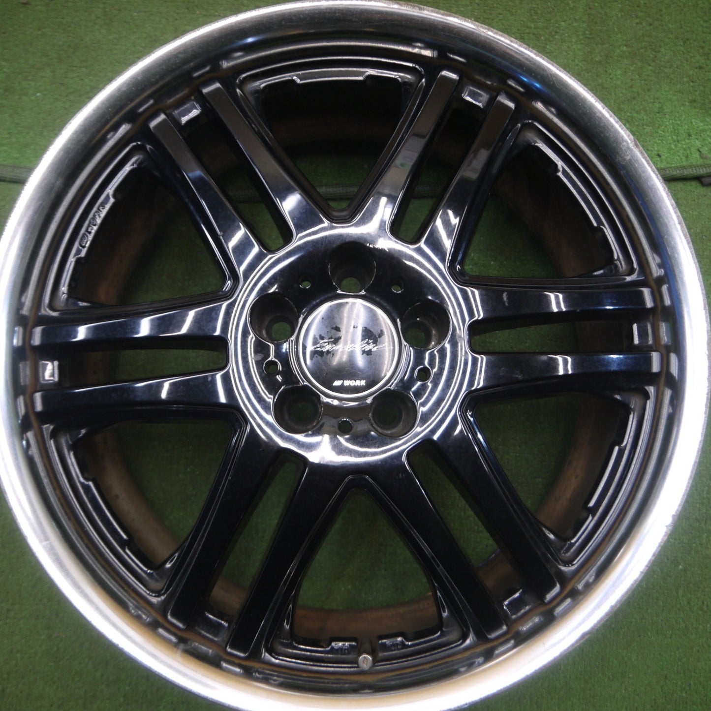 *送料無料* 4本価格★WORK Euroline ETR ワーク ユーロライン ホイール 18インチ 18×8J 18×9J PCD108/5H マセラティ 等★4022702Hホ