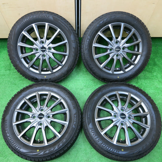 *送料無料*バリ溝！22年！キレイ！8.5分★スタッドレス 155/65R14 ブリヂストン ブリザック VRX2 BALMINUM バルミナ 14インチ PCD100/4H★3111806イス