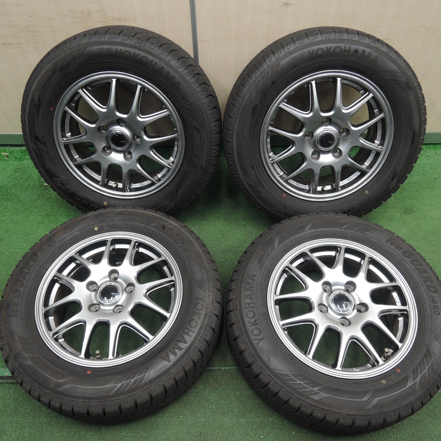 *送料無料* 超バリ溝！21年！キレイ！9.5分以上★スタッドレス 195/65R15 ヨコハマ アイスガード iG60 ZACK JP-205 MONZA ザック 15インチ PCD114.3/5H★4021204HAス