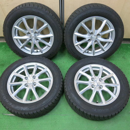 [送料無料]バリ溝！キレイ！9分★スタッドレス 175/65R15 グッドイヤー アイスナビ6 EURO SPEED SPIDER MANARAY SPORT マナレイ 15インチ PCD100/4H★3062802ヒス