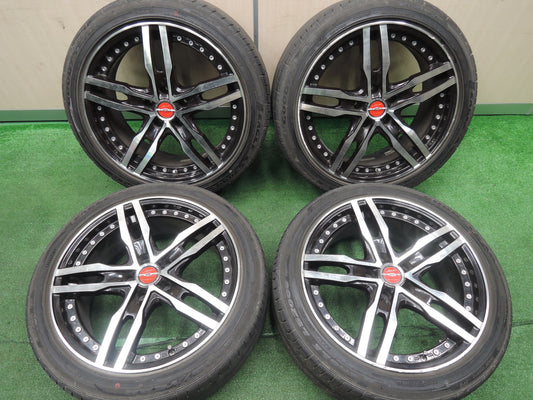 [送料無料]4本価格★SHALLEN XF-55 MONOBLOCK 共豊 225/45R18 グッドイヤー イーグル LS2000 hybridⅡ シャレン モノブロック 18インチ PCD114.3/5H★★3102706HAノ