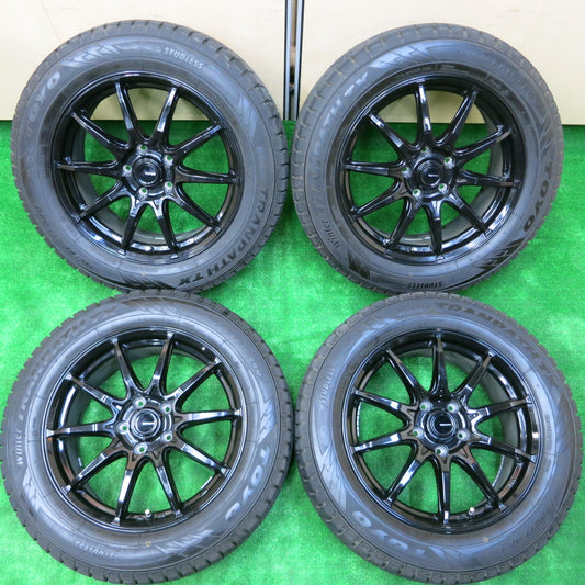 *送料無料*バリ溝！22年！綺麗！ほぼ10分★スタッドレス G SPEED 215/60R17 トーヨー ウインタートランパス TX 17インチ PCD114.3/5H★3110105イス