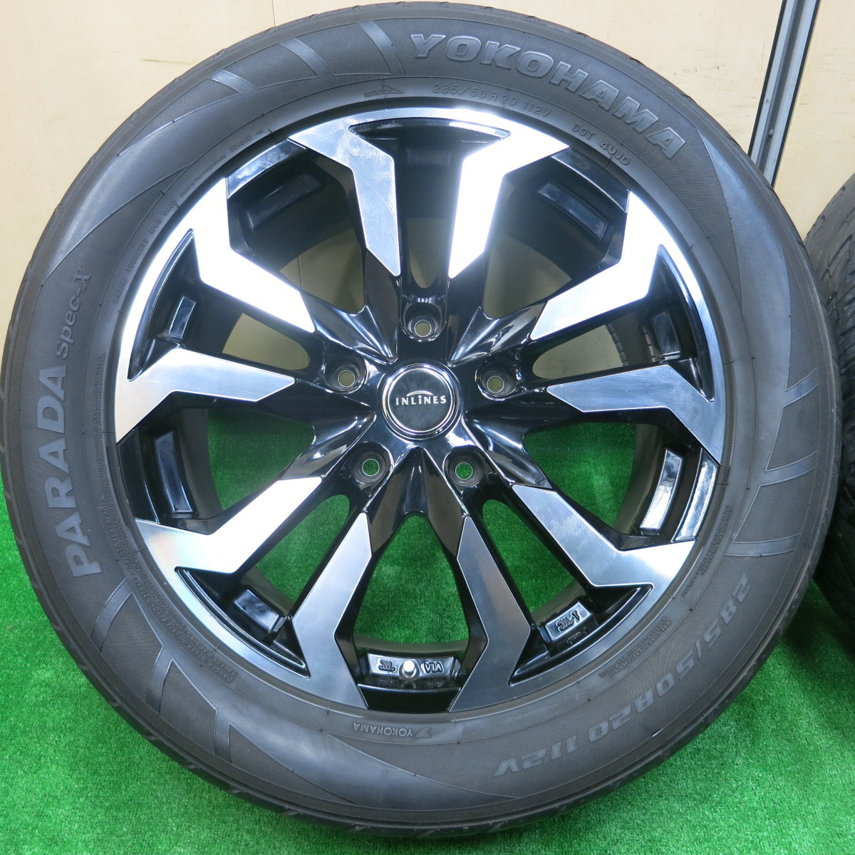 *送料無料*キレイ★ランクル 等 モデリスタセレクション INLINES weds 285/50R20 ヨコハマ PARADA Spec-X 20インチ PCD150/5H★3110301イノ