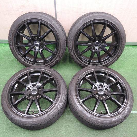 *送料無料*バリ溝！21年！キレイ！9分★BMW 等 205/45R17 スタッドレス ブリヂストン ブリザック VRX3 Eurodesign 17インチ PCD112/5H★3111707NJス