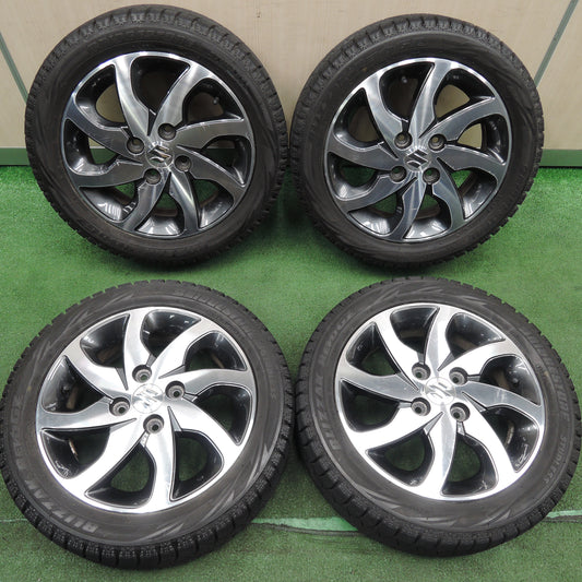 *送料無料*バリ溝！9.5分★スズキ パレット 純正 165/55R14 スタッドレス ブリヂストン ブリザック REVO GZ PCD100/4H★3121311TNス