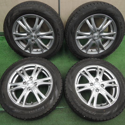 *送料無料*バリ溝！19年！9分★スタッドレス 175/65R15 ピレリ アイスアシンメトリコ プラス Exceeder エクシーダー 15インチ PCD100/4H★3122308HAス