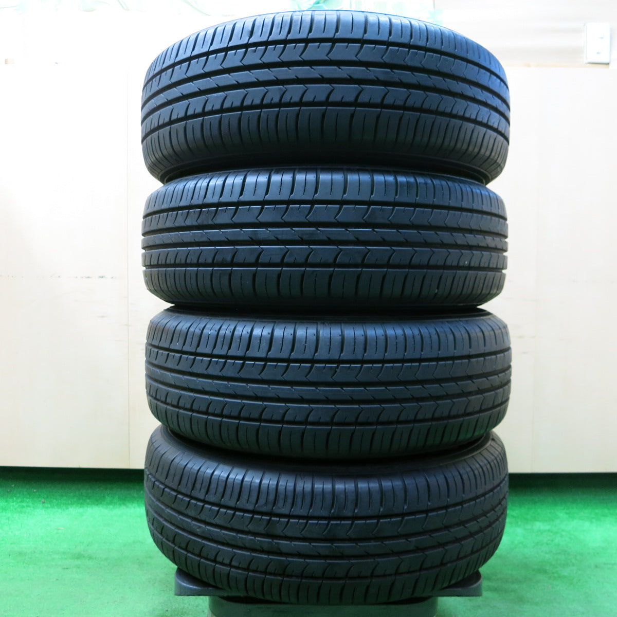 *送料無料*バリ溝！21年！9.5分以上★プリウス等 195/65R15 グッドイヤー EfficientGrip ECO hybrid EG01 Verthandi ヴェルザンディ PCD100/5H★3122501イノ