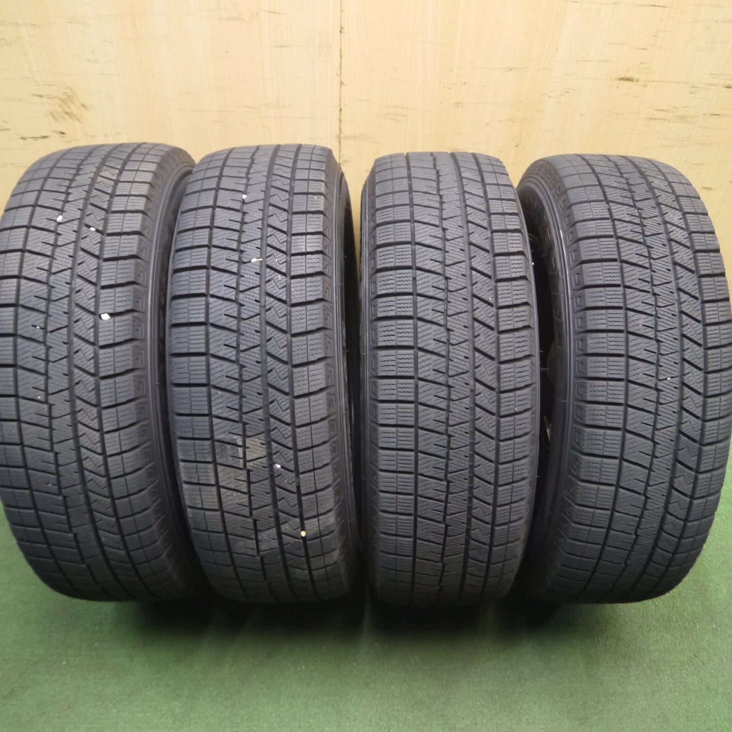 *送料無料* バリ溝！20年！キレイ！9.5分★スタッドレス 195/65R15 ダンロップ ウインターマックス03 SEIN ザイン 15インチ PCD114.3/5H★4031112Hス