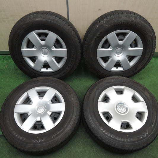 *送料無料*バリ溝！20年！9分★トヨタ ハイエース 純正 スチール 195/80R15 107/105L ブリヂストン デュラビス CAMPER 15インチ PCD139.7/6H★4012806HAノ