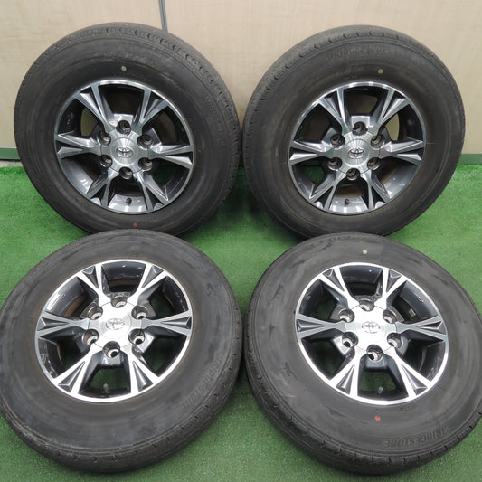 *送料無料*バリ溝！20年！8.5分★トヨタ 200系 ハイエース 純正 OP 195/80R15 107/105N ブリヂストン エコピア RD613 PCD139.7/6H★3121001HAノ