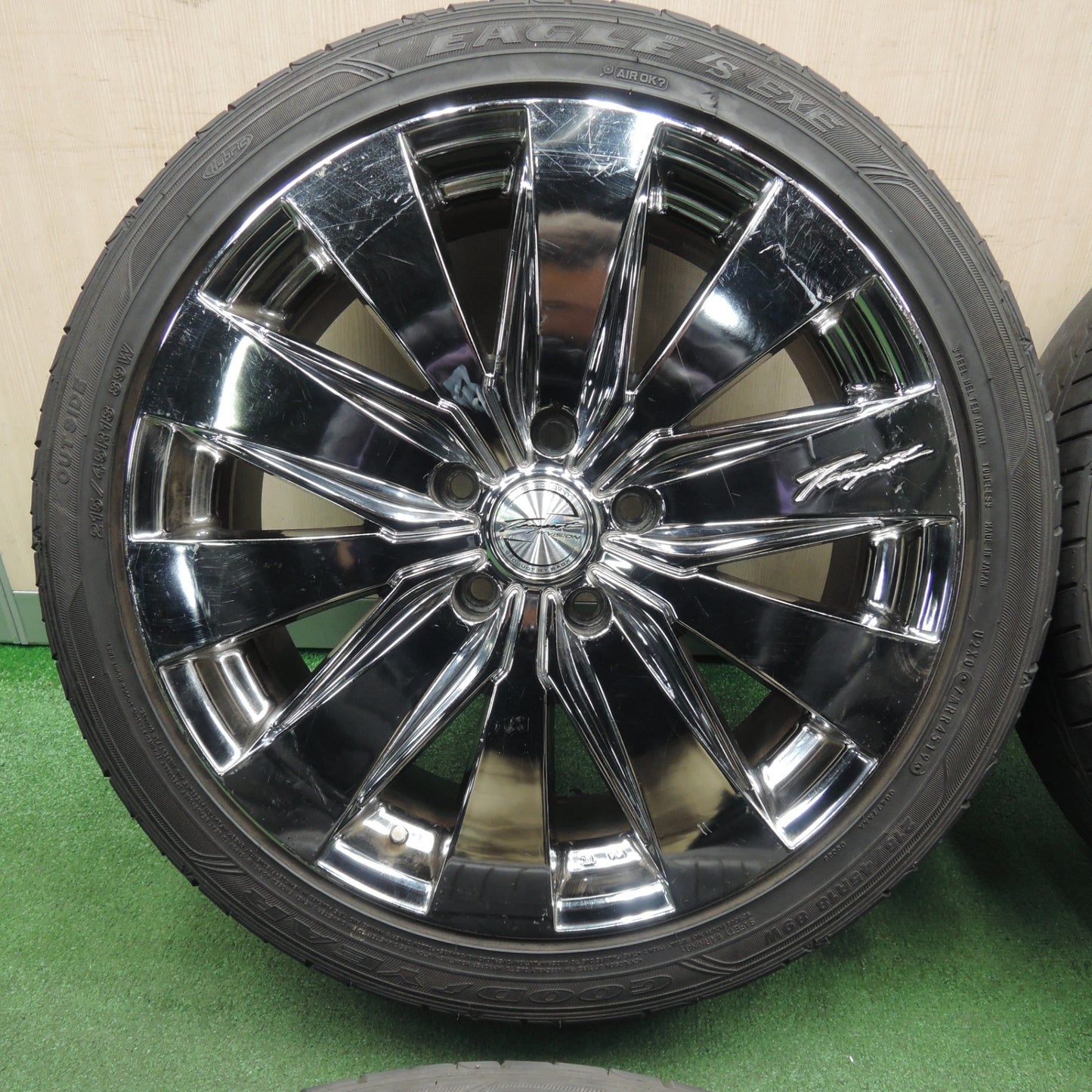 *送料無料*4本価格★LOXARNY TEMPEST W.VISION 215/45R18 グッドイヤー イーグル LS EXE ロクサーニ PCD114.3/5H★4020705TNノ