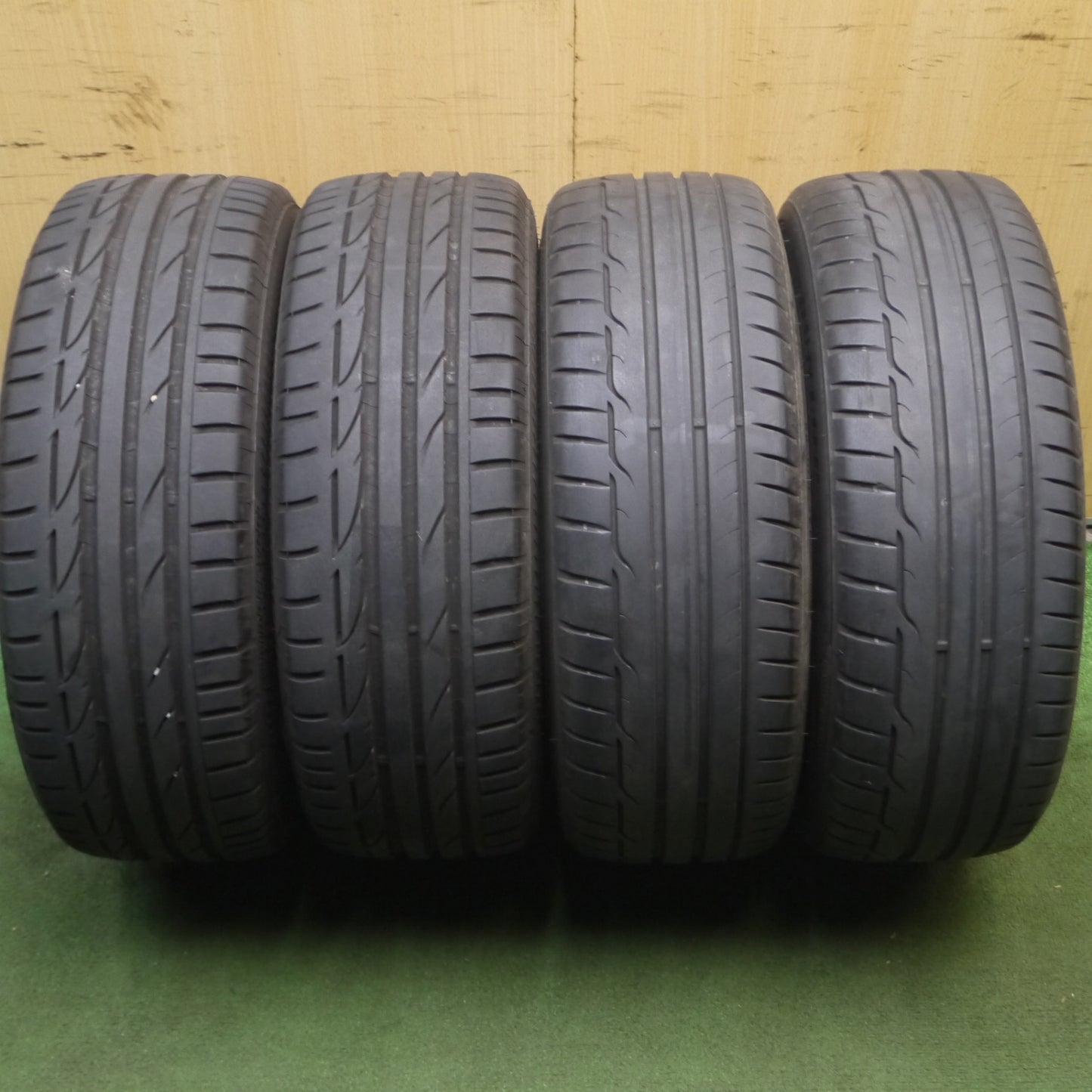 *送料無料* バリ溝！22年！9.5分★MINI ミニ F55 F56 純正 205/45R17 ダンロップ ポテンザ S001 スポーツマックス RT 17インチ PCD112/5H★4030203KKノ