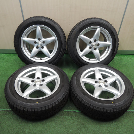 *送料無料*バリ溝！22年！キレイ！ほぼ10分★ワーゲン等 AGA TARGA 185/60R15 スタッドレス ブリヂストン アイスパートナー2 15インチ PCD100/5H★3121401NJス