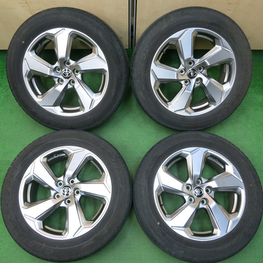 *送料無料* キレイ★トヨタ RAV4 Gグレード 純正 225/60R18 ダンロップ グラントレック PT30 18インチ PCD114.3/5H★4030102イノ