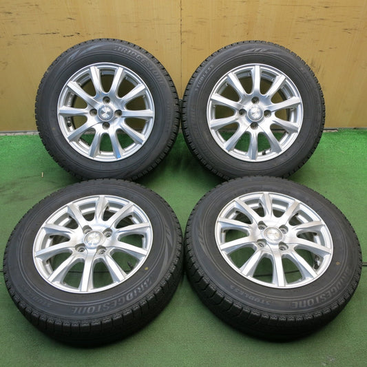 *送料無料* バリ溝！キレイ！9分★スタッドレス 165/70R14 ブリヂストン ブリザック VRX JOKER ジョーカー 14インチ PCD100/4H★4020906KKス