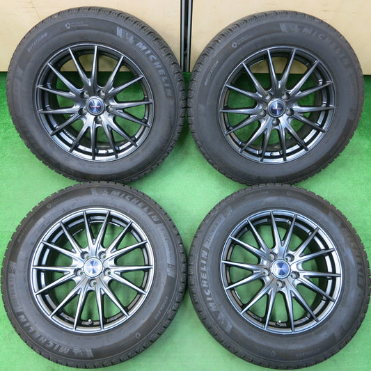 *送料無料* 超バリ溝！22年！キレイ！9.5分以上★スタッドレス 225/65R17 ミシュラン X-ICE SNOW SUV VELVA SPORTZ ヴェルヴァ PCD114.3/5H★4022001イス