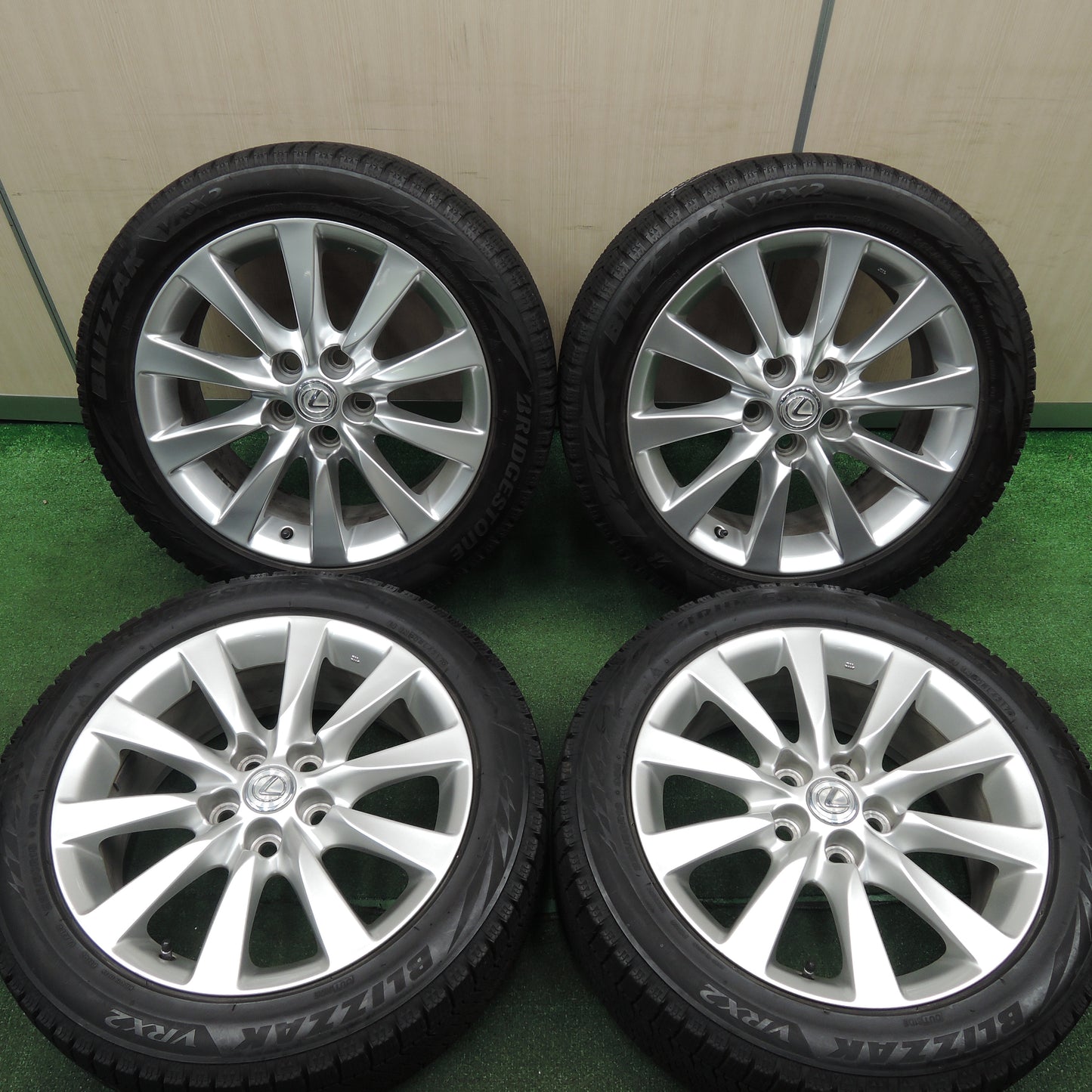 *送料無料*4本価格★レクサス LS 純正 225/50R18 スタッドレス ブリヂストン ブリザック VRX2 18インチ PCD120/5H★3112304HAス