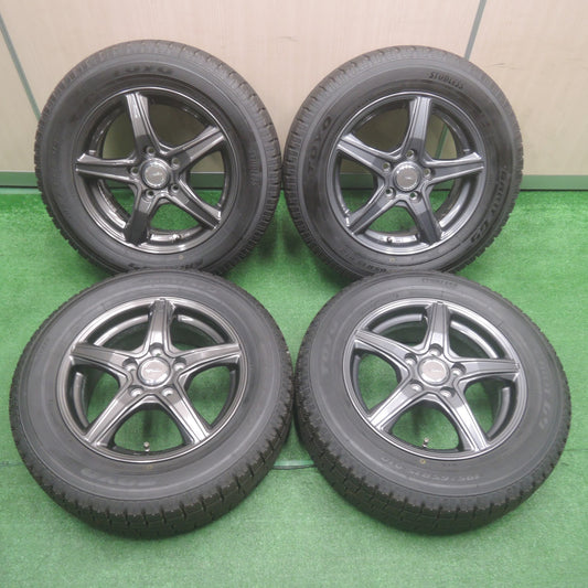 [送料無料]バリ溝！19年！キレイ！9.5分★スタッドレス 195/65R15 トーヨー ガリット G5 TOPRUN トップラン 15インチ PCD114.3/5H★3090805SYス