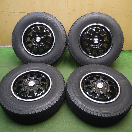 *送料無料*バリ溝！キレイ！9分★スタッドレス 185/80R14 ブリヂストン ブリザック VL1 VICENTE ビセンテ 14インチ PCD114.3/5H★3121206Hス