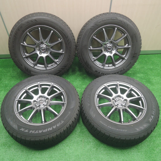 [送料無料]超バリ溝！キレイ！9.5分以上★スタッドレス 225/65R17 トーヨー ウインタートランパス TX SCHNEIDER シュナイダー 17インチ PCD114.3/5H★3070701SYス