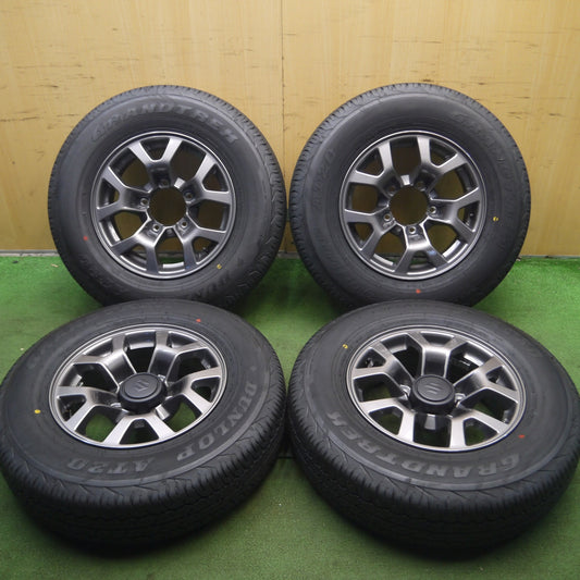 *送料無料* 新車外し！23年★スズキ JB74 ジムニー シエラ 純正 195/80R15 ダンロップ AT20 グラントレック 15インチ PCD139.7/5H★4022706Hノ