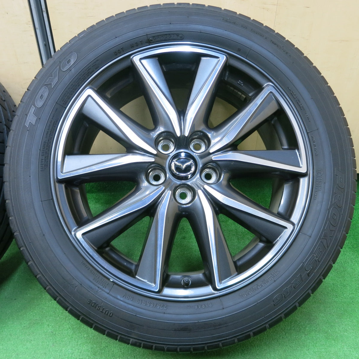 *送料無料* キレイ★マツダ CX-5 純正 225/55R19 トーヨー プロクセス R46 19インチ PCD114.3/5H★4021601イノ