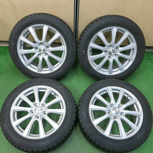 [送料無料]バリ溝！20年！キレイ！9.5分★スタッドレス 215/55R17 グッドイヤー アイスナビ6 V.E.X. VEX 社外 アルミ 17インチ PCD114.3/5H★3090907イス