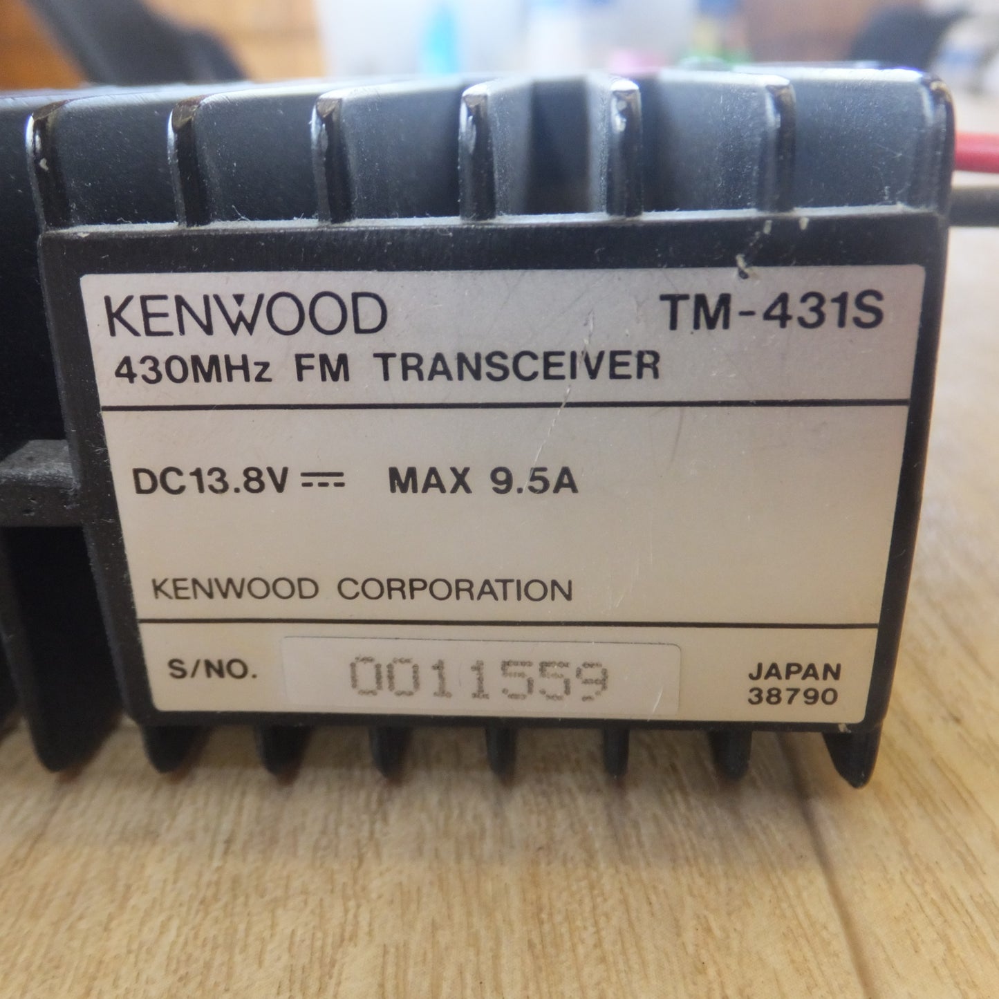 [送料無料] 現状品★ケンウッド KENWOOD 430MHz FM カートランシーバー TRANSCEIVER TM-431S　DC13.8V MAX 9.5A★