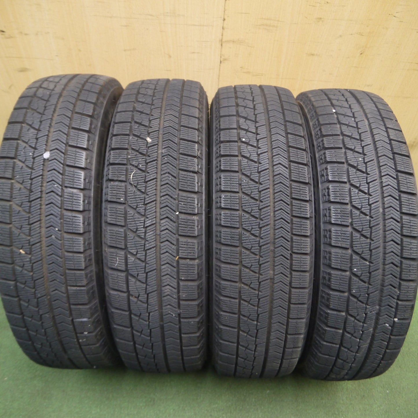 *送料無料* バリ溝！9分★スタッドレス 155/65R14 ブリヂストン ブリザック VRX TOPRUN トップラン 14インチ PCD100/4H★4021304Hス