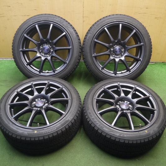 *送料無料* バリ溝！22年！キレイ！9.5分★86 BRZ等 215/45R17 スタッドレス ブリヂストン ブリザック VRX2 VELVA CHARGE ヴェルヴァ 17インチ PCD100/5H★4020705Hス