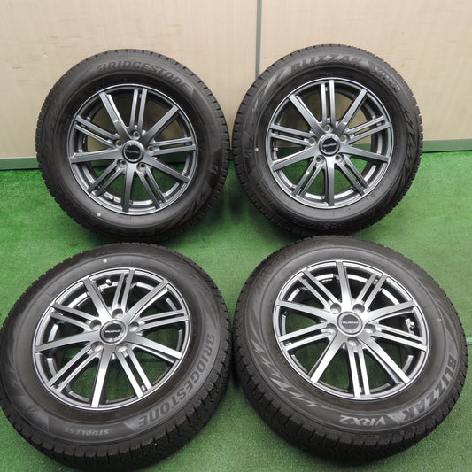 *送料無料*超バリ溝！22年！キレイ！ほぼ10分★スタッドレス 215/60R16 ブリヂストン ブリザック VRX2 BALMINUM バルミナ 16インチ PCD114.3/5H★3120806TNス