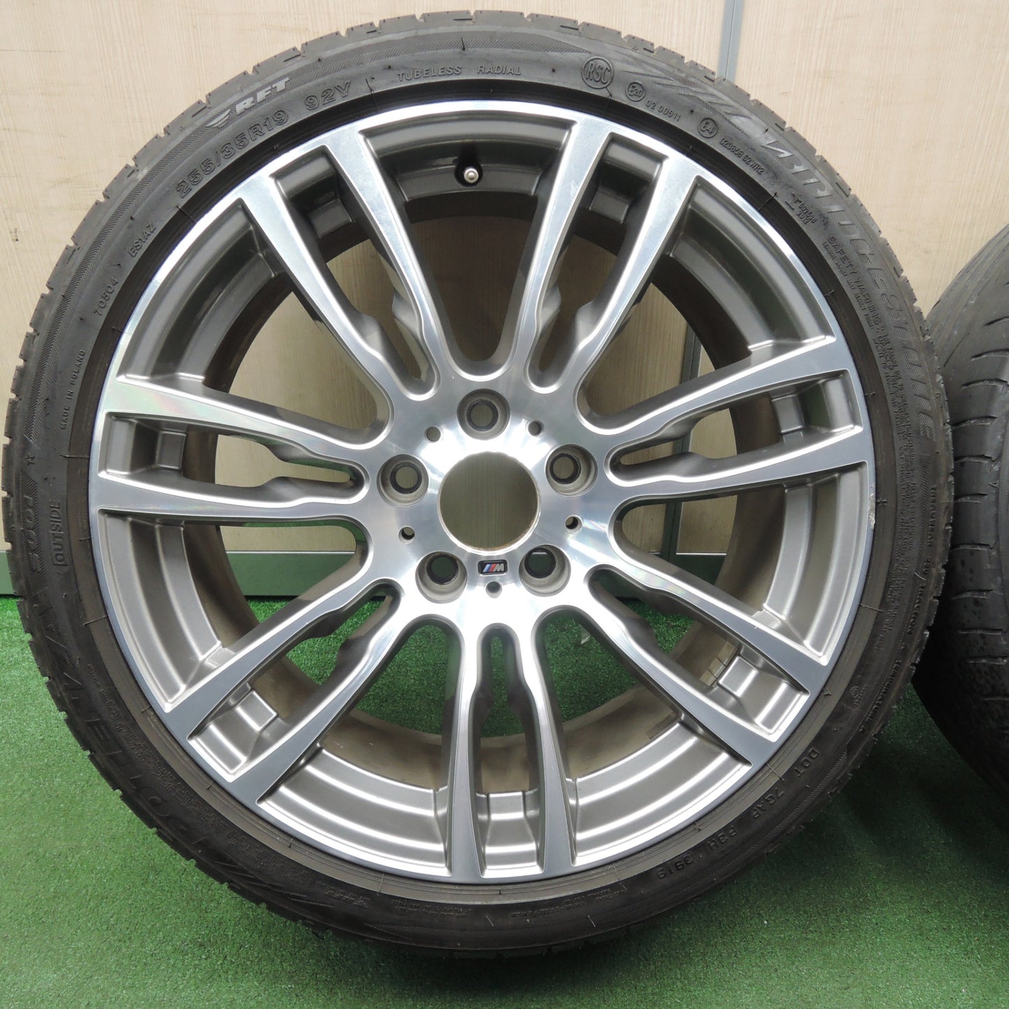 *送料無料* 4本価格★BMW F30 F31 3シリーズ Mスポーツ 純正 OP 225/40R19 255/35R19 ブリヂストン ポテンザ S001 PCD120/5H★4022302NJノ