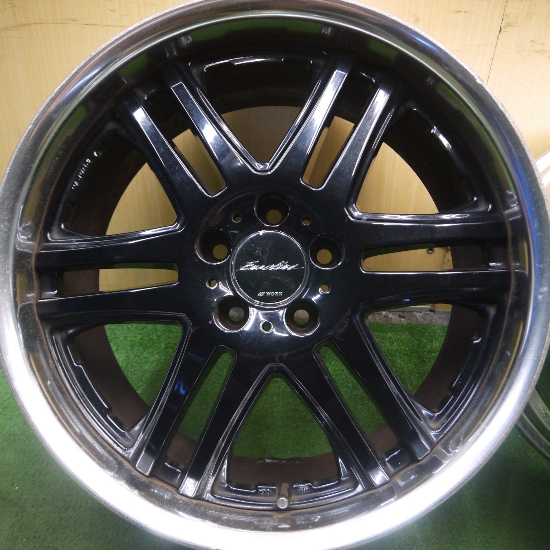 *送料無料* 4本価格★WORK Euroline ETR ワーク ユーロライン ホイール 18インチ 18×8J 18×9J PCD108/5H  マセラティ 等★4022702Hホ