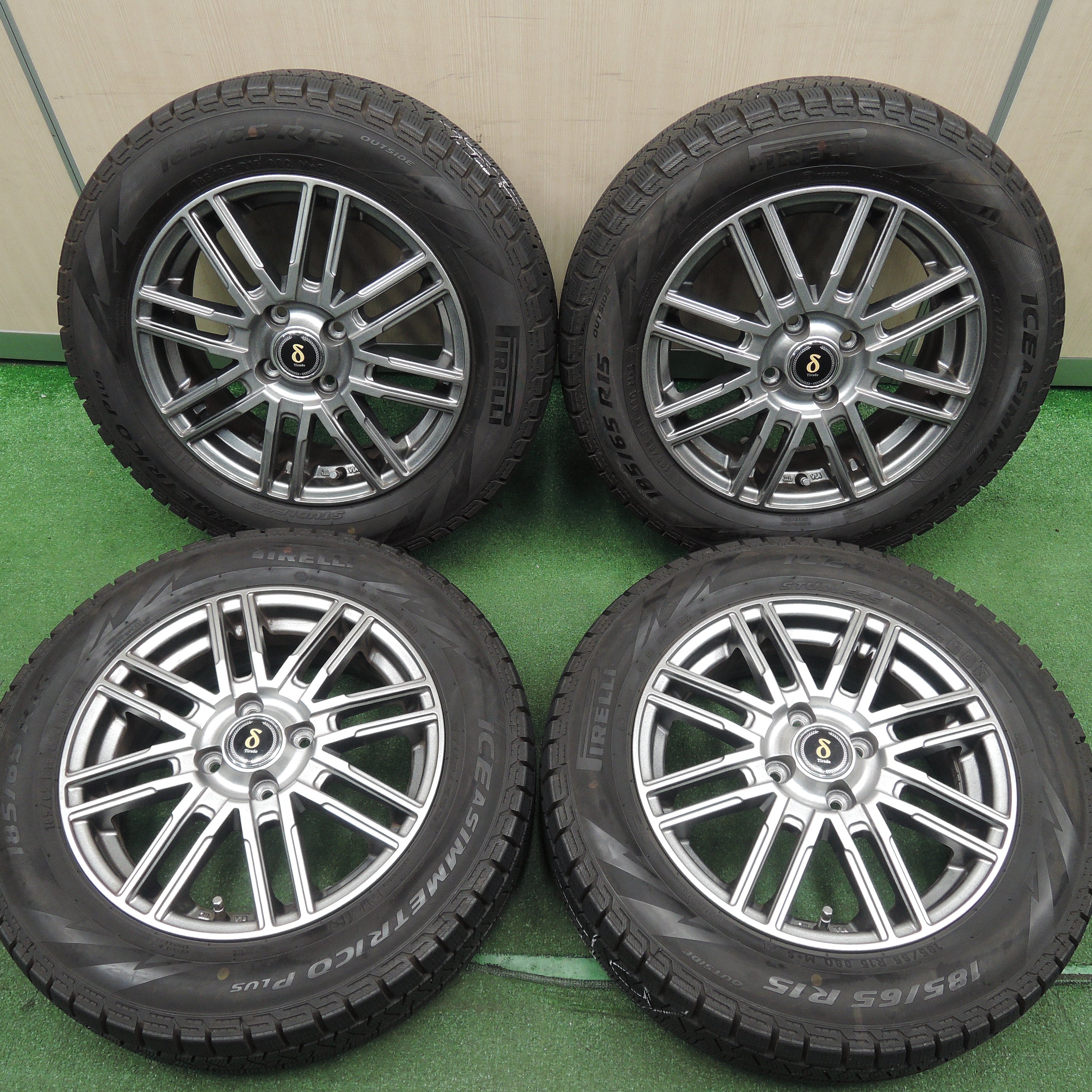 送料無料*バリ溝！20年！キレイ！9.5分☆スタッドレス 185/65R15 ピレリ アイスアシンメトリコ プラス Tirado ティラー |  名古屋/岐阜の中古カー用品・工具の買取/販売ならガレージゲット