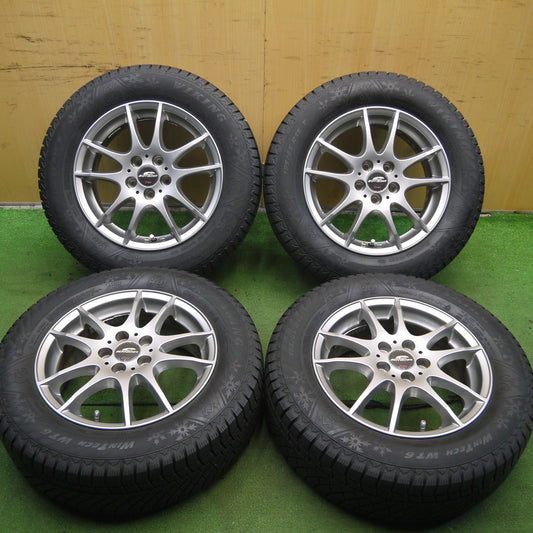 [送料無料]バリ溝！21年！綺麗！ほぼ10分★プリウス等 195/65R15 スタッドレス バイキング WINTECH WT6 SCHNEIDER シュナイダー 15インチ PCD100/5H★3070708Hス