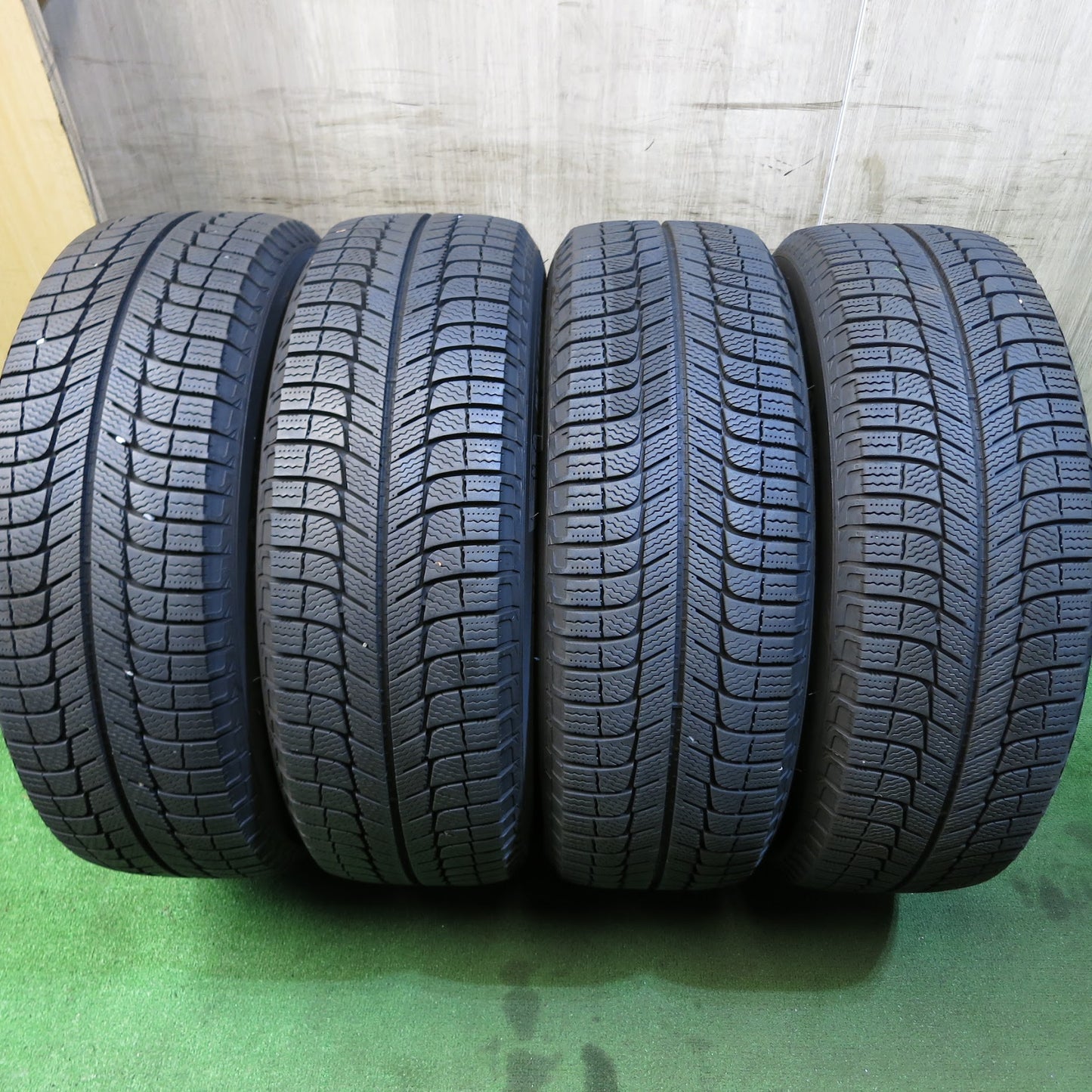 [送料無料]バリ溝！キレイ！9.5分★スタッドレス 225/65R17 ミシュラン X-ICE3+ G.speed Gスピード 17インチ PCD114.3/5H★3062106Hス