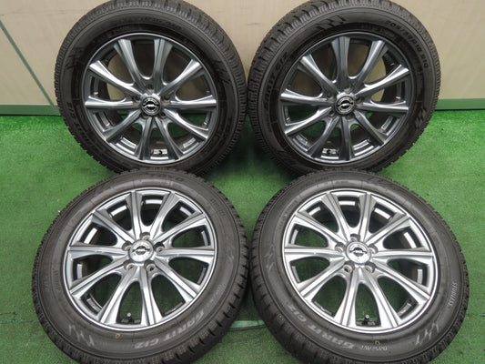 *送料無料*バリ溝！22年！キレイ！ほぼ10分★スタッドレス 205/55R16 トーヨー オブザーブ ガリット GIZ AXEL アクセル 16インチ PCD100/5H★3111121HAス