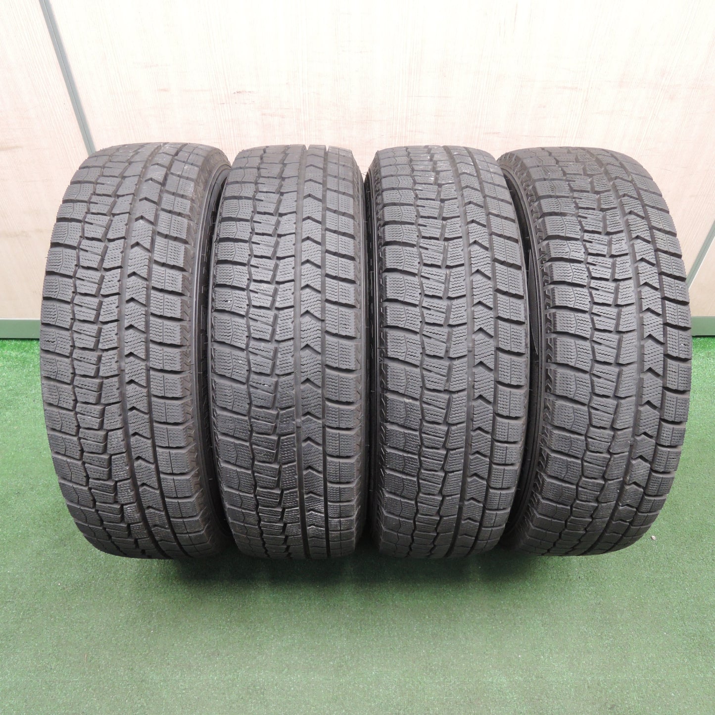 *送料無料* 超バリ溝！20年！キレイ！9.5分以上★スタッドレス 195/65R16 ダンロップ ウインターマックス WM02 SIBILLA NEXT W5 PCD100/4H★4022203TNス