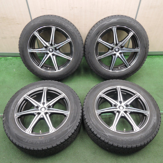 *送料無料* バリ溝！キレイ！9.5分★スタッドレス 225/60R18 ダンロップ ウインターマックス SJ8 RiZLEY ライツレー 18インチ PCD114.3/5H★4030509TNス