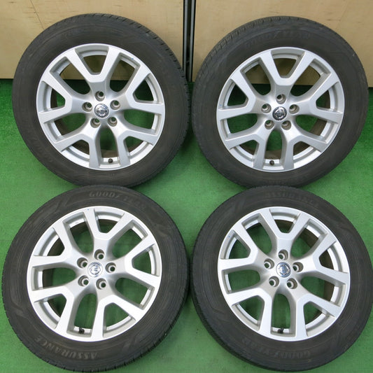 *送料無料* キレイ★日産 T31 エクストレイル 純正 225/55R18 グッドイヤー ASSURANCE WEATHERREADY 18インチ PCD114.3/5H★4030601イノ